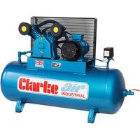 clarke clarke xev26200 wis industrial air compressor 400v