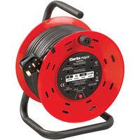 Clarke Clarke CCR25 4 Socket 25m Cable Reel With Thermal Cut Out (230V)