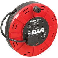 Clarke Clarke CCR10 4 socket 10m Cassette Cable Reel (230V)