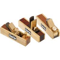 clarke clarke cht838 3 piece miniature brass plane set