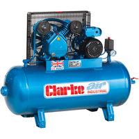 clarke clarke xev11100 industrial air compressor wis 400v