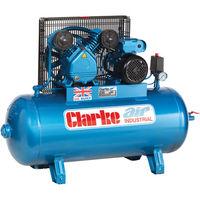 clarke clarke xev11100 ol industrial air compressor 230v