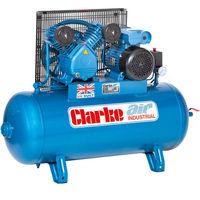clarke clarke xev16100 industrial air compressor 230v