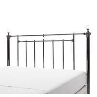 clara metal black nickel headboard small double