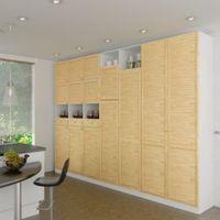 Closed Louvre Pine Internal Door (H)610mm (W)610mm