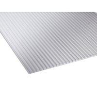 Clear Mutilwall Polycarbonate Horticultural Glazing Sheet 1200mm x 1200mm Pack of 10