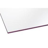 clear flat polycarbonate glazing sheet 1830mm x 610mm pack of 2