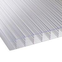 clear mutilwall polycarbonate roofing sheet 3000mm x 700mm pack of 5