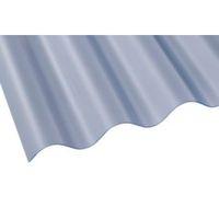 Clear Corrugated PVC Roofing Sheet 2440mm x 762mm Pack of 10