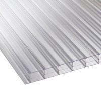 Clear Mutilwall Polycarbonate Roofing Sheet 3000mm x 980mm Pack of 5