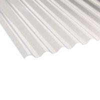 Clear Corrugated PVC Roofing Sheet 2400mm x 660mm Pack of 10