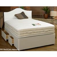 Clearance Sleeptime Beds 2000 Backcare Memory 4FT 6 Double Divan Bed - 2 Drawer