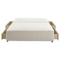 Clearance Star-Ultimate (Base Only) Sleepstar 2FT 6 Small Single Divan Base - White - Non Drawer