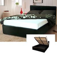 Clearance Metal Beds Denver Texas 5FT Kingsize Ottoman Bedstead - Black