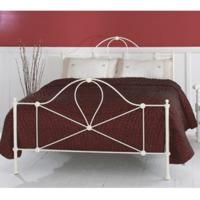 Clearance Original Bedstead Co The Marseille 3FT Single Metal Bed - Glossy Ivory