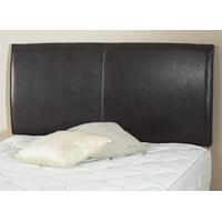 Clearance Dorlux Dorchester 4FT 6 Double Wave Style Leather Headboard