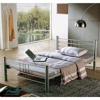 Clearance Metal Beds Cuba 4FT 6 Double Metal Bed - Silver