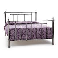 Clara Metal Black Nickel Bedstead Small Double