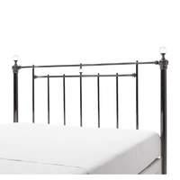 clara metal black nickel headboard superking