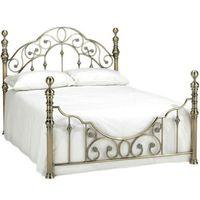 classico florence bed frame in antique brass kingsize