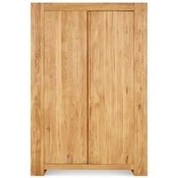 clemence richard massive oak double wardrobe with drawer