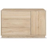 clemence richard portofino oak 3 drawer sideboard