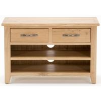 clearance vida living klara oak tv unit small