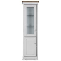 clemence richard tuscany painted oak compact glazed display cabinet