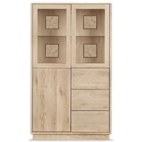 Clemence Richard Portofino Oak Highboard with Drawers