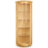 Clemence Richard Sorento Oak Corner Display Cabinet