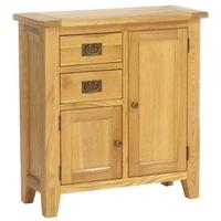 Clearance Vancouver Petite Oak Buffet Chest - 2 Drawer 2 Door - G443