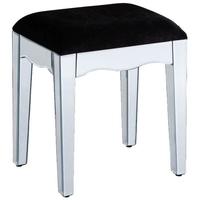 Clear Mirrored Stool