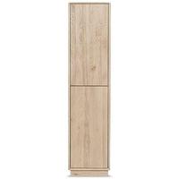 clemence richard portofino oak 2 door wooden display cabinet h 146cm