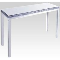 clear mirrored console table fu0093