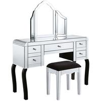 Clear Mirrored Dressing Set MF3019 SET