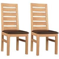 Clemence Richard Oak Dining Chair with Leather Seat (Pair) 027