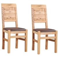 Clemence Richard Oak Dining Chair with Leather Seat (Pair) 018A