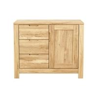 Clemence Richard Lyon Oak Small 3 Drawers 1 Door Sideboard