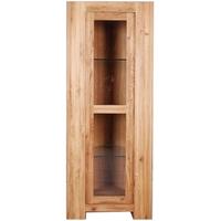 Clemence Richard Massive Oak Corner Display Cabinet