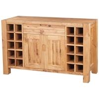 clemence richard forest oak sideboard with wine rack