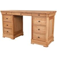 Clemence Richard Moreno Oak 3 Drawing Dressing Table