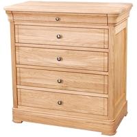 clemence richard moreno oak narrow chest of drawer