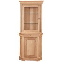 clemence richard moreno oak corner display cabinet 568