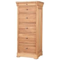 clemence richard moreno oak high and narrow chest of drawer