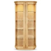 Clemence Richard Sorento Oak High Display Cabinet