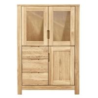 Clemence Richard Lyon Oak 3 Door 3 Drawers Cupboard