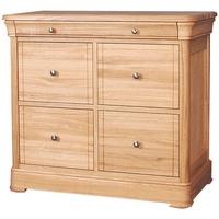 Clemence Richard Moreno Oak 4 Drawer Filling Cabinet