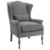 Clearance RV Astley Alita Highback Armchair in Grey Linnen - G430