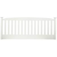 Clearance Serene Hevea Wood Eleanor Opal White Headboard - 6ft Queen Size - C43902