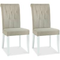 Clearance Bentley Designs Hampstead Two Tone Dining Chair - Upholstered (Pair) - G296